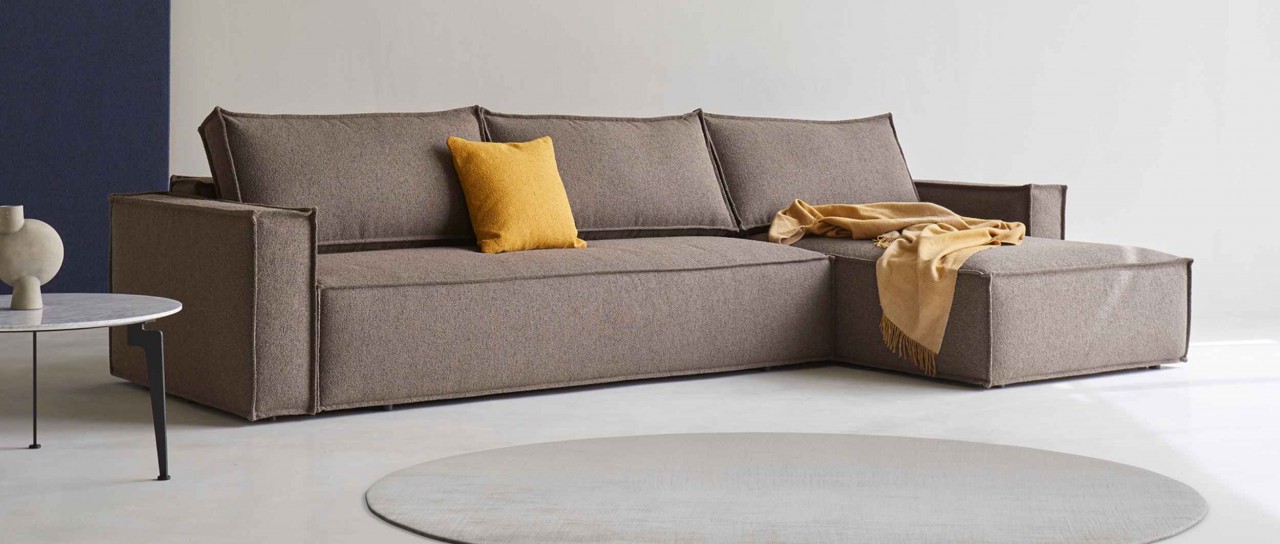 NEWILLA LOUNGER Eckschlafsofa mit Bettkasten