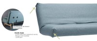 Vorschau: ERSATZBEZUG für Matratze von INNOVATION inkl. Gestellbezug für Rückenlehne für Querschläfer Sofa