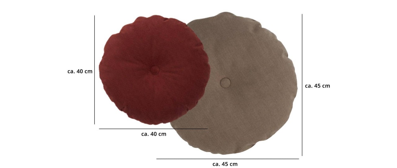 CIRCLE runde Kissen von Innovation - in verschiedenen Stoffen