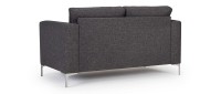 Vorschau: TRELLEBORG 2-Sitzer Designer Sofa mit Polsterarmlehnen und Metallfüßen