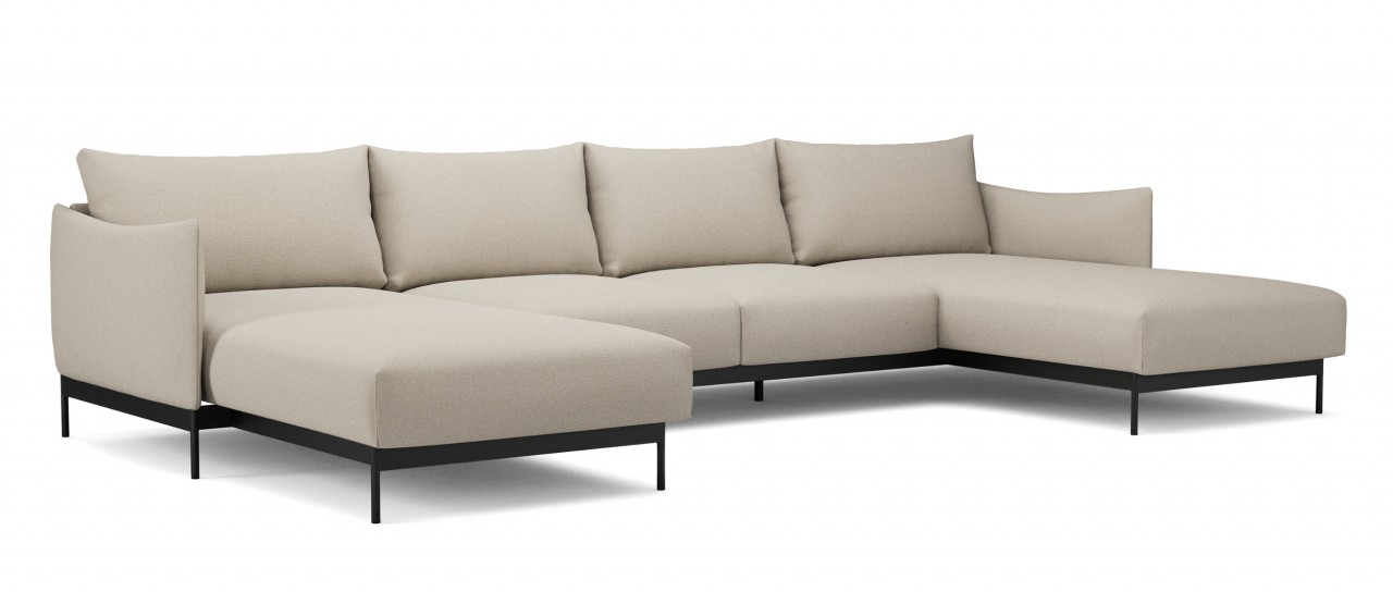 KAYTO Sofa in U-Form und mit flexiblen Armlehnen von Tenksom