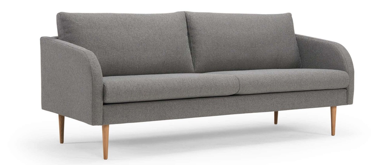 BERGEN 3-Sitzer Designer Sofa mit Polsterarmlehnen