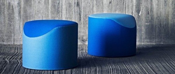 CORAL Sitzhocker von Softline - mit Stoffen von Kvadrat CORAL Sitzhocker von Softline - mit Stoffen von Kvadrat