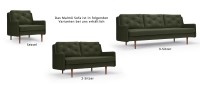 Vorschau: MALMÖ Designer Sessel mit Polsterarmlehnen und versteppten Rückenkissen