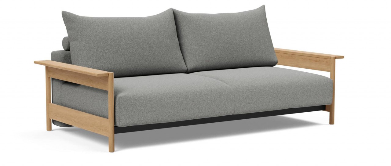 MALLOY WOOD Schlafsofa mit Holzarmlehnen von Innovation