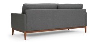 Vorschau: GÖTEBORG 3-Sitzer Designer Sofa mit Polsterarmlehnen und Holzfüßen