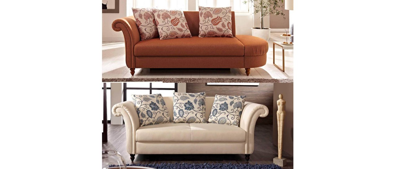 SYLT DELUXE Schlafsofa im Landhausstil mit Bettkasten von sofaplus