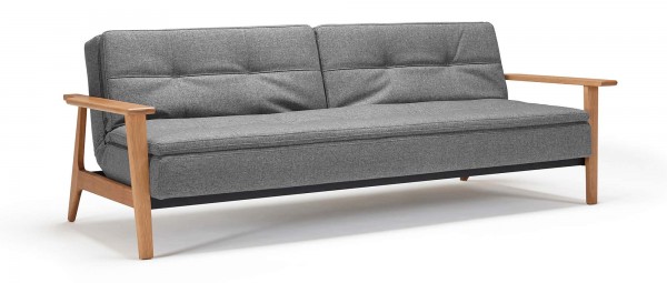 DUBLEXO Schlafsofa mit Frej und Lauge Holzarmlehnen von Innovation