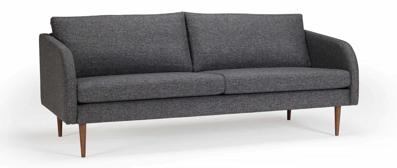 BERGEN 3-Sitzer Designer Sofa mit Polsterarmlehnen