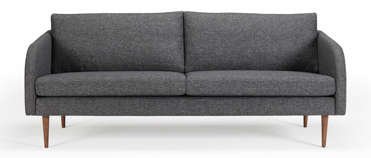 BERGEN 3-Sitzer Designer Sofa mit Polsterarmlehnen