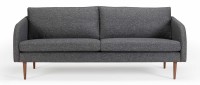Vorschau: BERGEN 3-Sitzer Designer Sofa mit Polsterarmlehnen