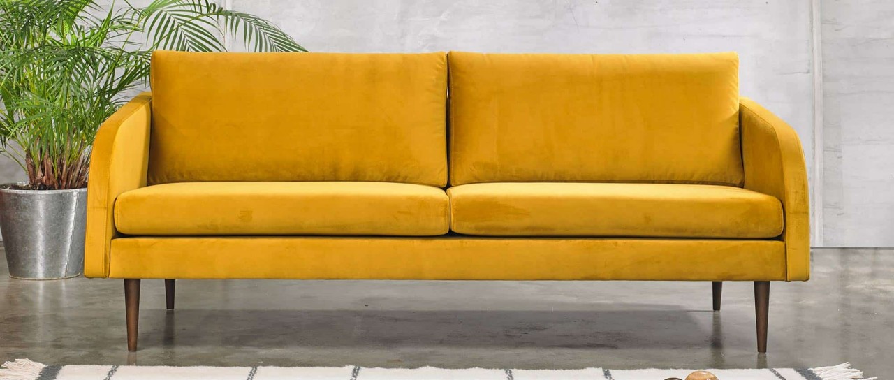 BERGEN 3-Sitzer Designer Sofa mit Polsterarmlehnen