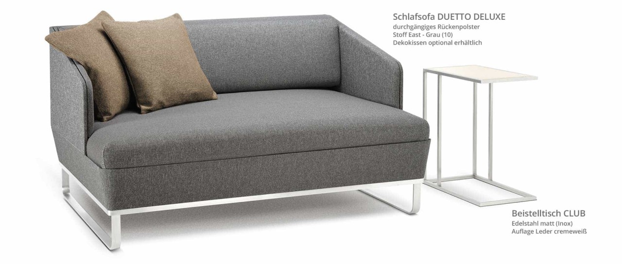DUETTO DELUXE Schlafsofa, Bigsofa mit Lattenrost von Swiss Plus