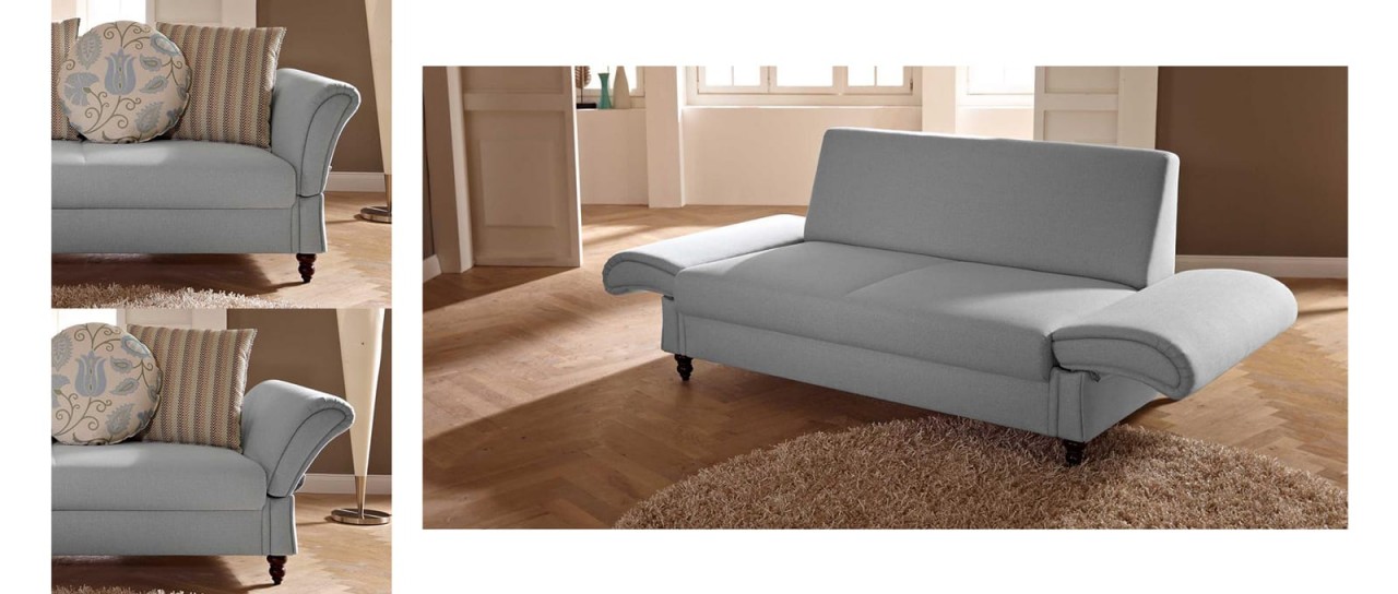 SYLT DELUXE Schlafsofa im Landhausstil mit Bettkasten von sofaplus