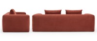 Vorschau: AALBORG 3-Sitzer Designer Sofa, Loungesofa mit breiten Armlehnen