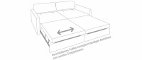 Vorschau: FRANKFURT DELUXE Schlafsofa von sofaplus