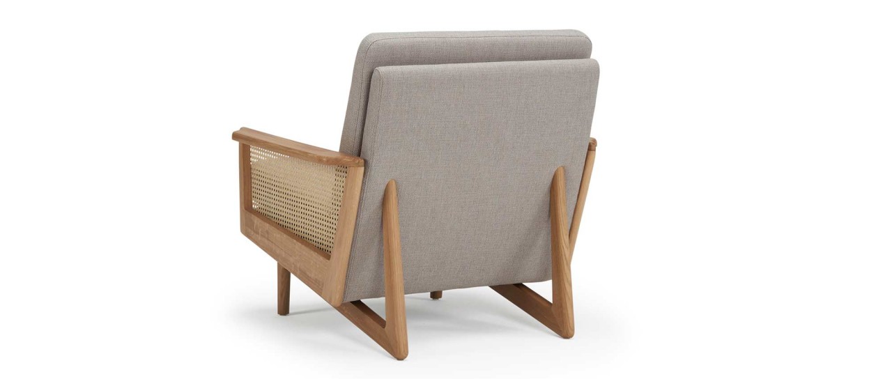 KOPENHAGEN OAK Designer Sessel mit Armlehnen aus Eichenholz
