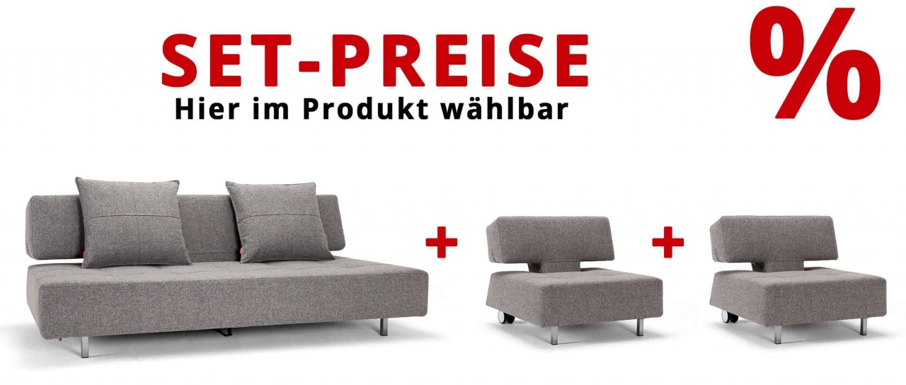 Innovation Schlafsofa LONG HORN EXCESS mit Rollen - Gästebett