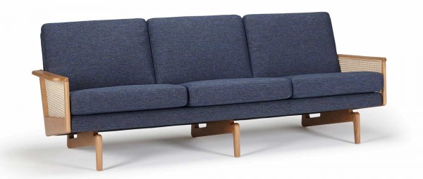 KOPENHAGEN OAK 3-Sitzer Designer Sofa mit Armlehnen aus Eichenholz