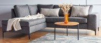 Vorschau: TRELLEBORG Sofa mit U-Form, Polsterarmlehnen und Metallfüßen