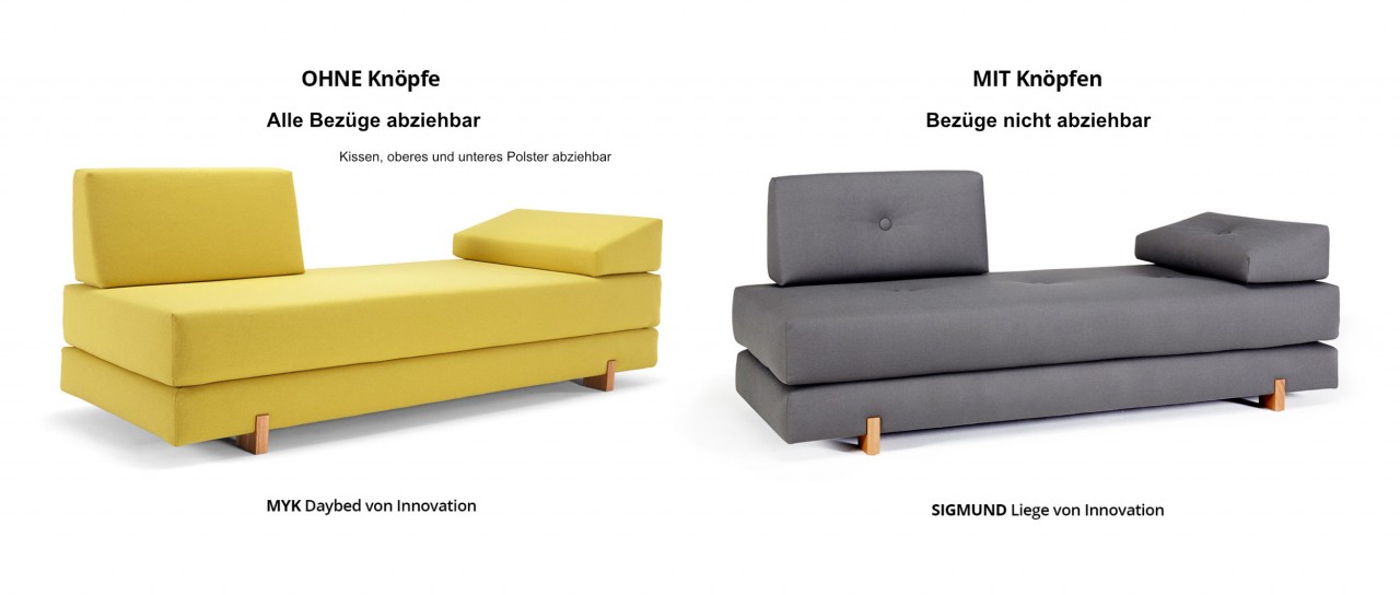 SIGMUND Schlafsofa, Daybed von Innovation