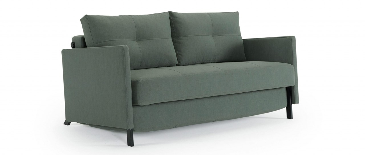 CUBED 02 Schlafsofa 140x200 cm mit Armlehnen von Innovation