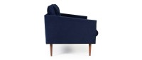 Vorschau: KARLSTAD 2-Sitzer Designer Sofa mit Polsterarmlehnen und versteppten Rückenkissen