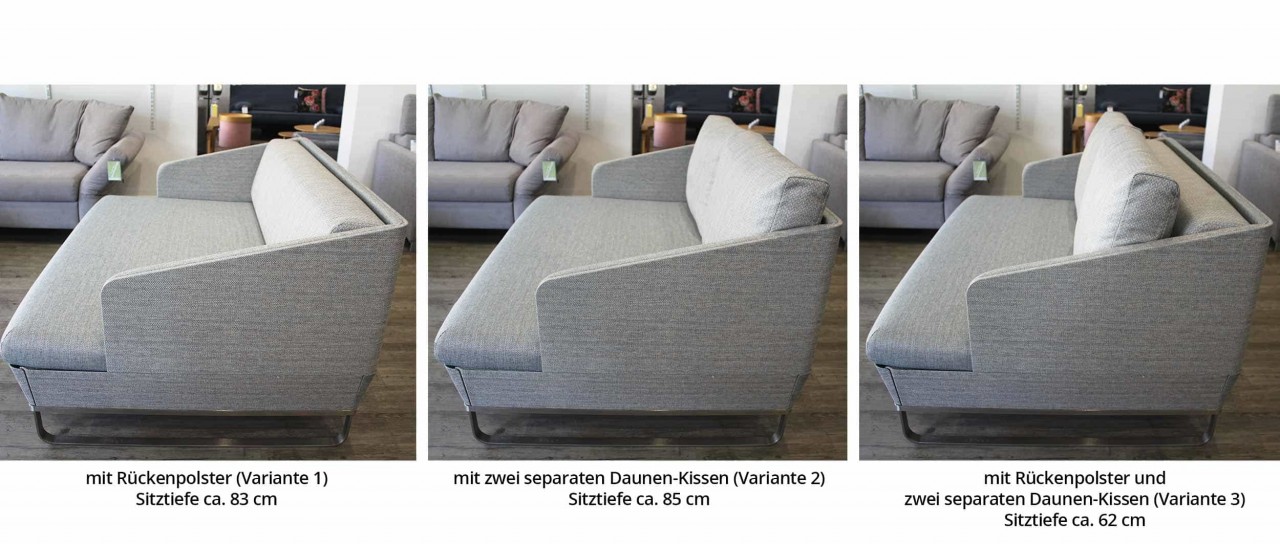 DUETTO DELUXE Schlafsofa, Bigsofa mit Lattenrost von Swiss Plus