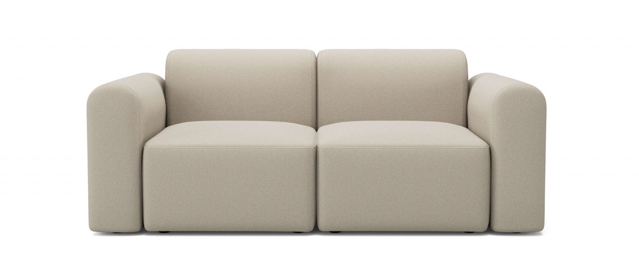 RUND 2-Sitzer &amp; 3-Sitzer Sofa - niedrige Armlehnen - von Tenksom