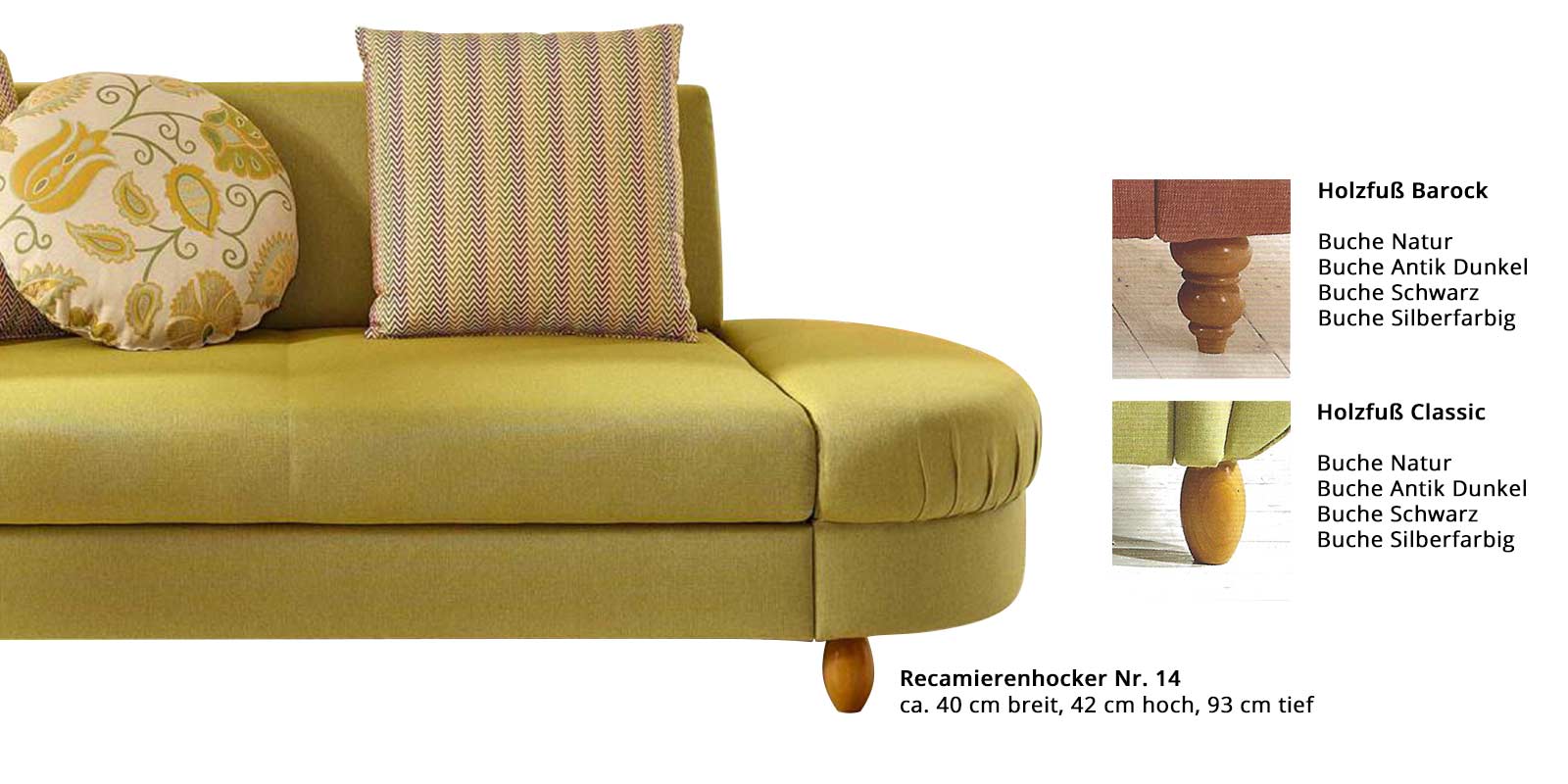 Recamierenhocker Nr. 14
