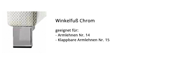 Winkelfuß Chrom