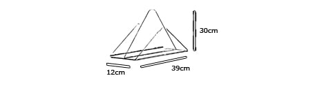 Zeitschriftenständer NIZZA - Plexiglas klar von Edelber Maße