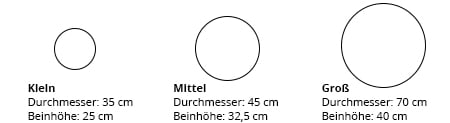 Innovation Holztisch GRIDS Maße