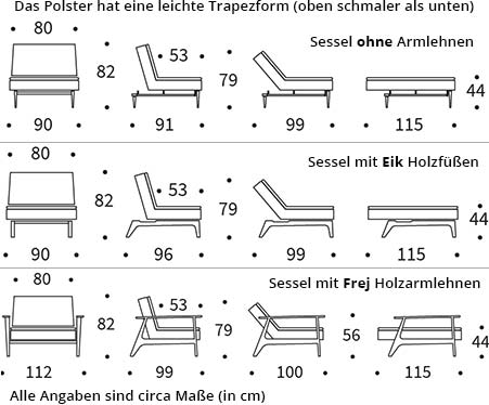 DUBLEXO Sessel von Innovation Maße