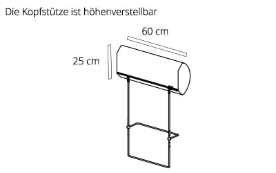 Kopfstütze FLIP von Innovation Maße