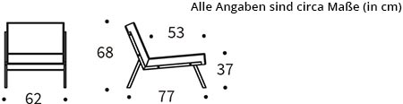 VIKKO Stuhl von Innovation Maße