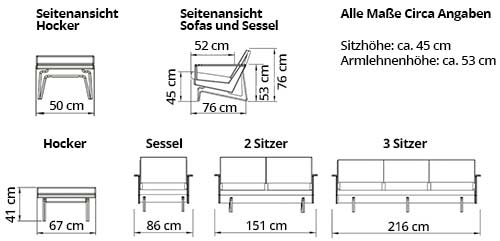 KOPENHAGEN OAK Designer Sessel von sofaplus Maße