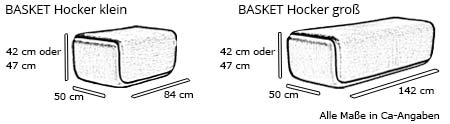 Softline Hocker BASKET Maße