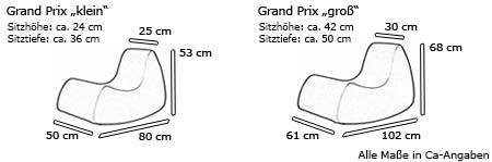 GRAND PRIX Sessel von Softline Maße