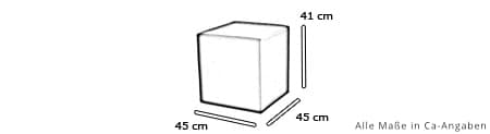 Würfel / Hocker SPACE von Softline Maße