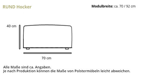 RUND Hocker von Tenksom