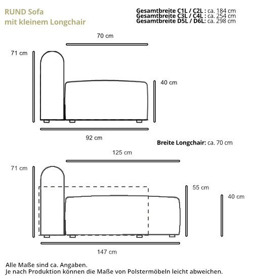 RUND Ecksofa von Tenksom